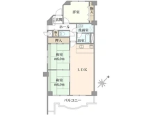 【大阪府/豊中市西泉丘】ハイロイヤル緑地公園パート2 A棟 間取り図