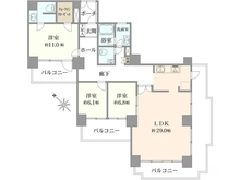 【大阪府/豊中市緑丘】ロイヤルフェルティ豊中緑丘 間取り図