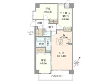 【大阪府/豊中市北桜塚】コム・クオレ豊中北桜塚 間取り図