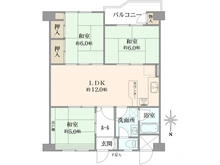 【大阪府/豊中市新千里南町】千里南町第一次住宅 間取り図
