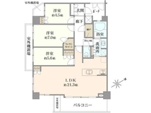 【東京都/練馬区東大泉】イトーピア大泉学園フィネシア 間取り図