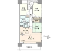 【埼玉県/所沢市東町】ザ・パークハウス所沢 間取り図