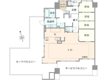 【東京都/練馬区下石神井】ライオンズグローベル石神井公園 間取り図