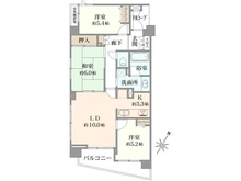 【東京都/福生市加美平】アンビシャス福生 間取り図