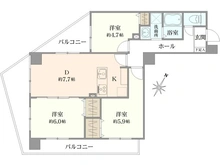 【東京都/西東京市谷戸町】ウイングヒルズひばりが丘 間取り図