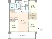【東京都/練馬区石神井台】リーデンススクエア石神井台 間取り図