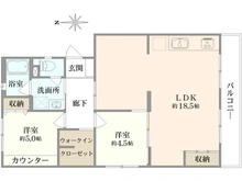 【埼玉県/入間市大字仏子】入間仏子団地 1号棟 間取り図