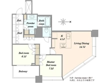 【東京都/墨田区太平】Brilliaタワー東京 間取り図