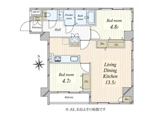 【東京都/台東区竜泉】入谷アムフラット 間取り図