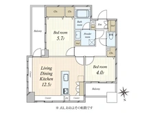 【東京都/台東区台東】グランベルセントラルステージ 間取り図