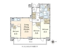 【東京都/台東区蔵前】ルフォンリブレ蔵前コンセール 間取り図