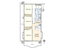 【東京都/荒川区南千住】南千住サニーコート 間取り図