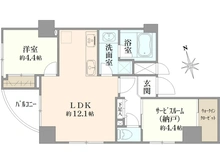 【東京都/台東区浅草橋】パレ・ソレイユ　AKIBA　EAST 間取り図