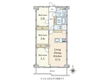 【東京都/荒川区町屋】カネボウ町屋グリーンマンション 間取り図