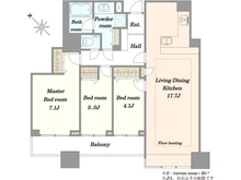 【東京都/荒川区西日暮里】ステーションガーデンタワー 間取り図