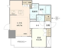 【東京都/台東区台東】クリオリオラベルヴィ新御徒町 間取り図