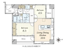 【東京都/台東区台東】グランベルセントラルステージ 間取り図