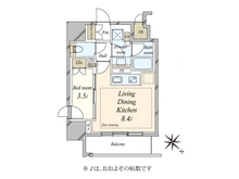 【東京都/荒川区西日暮里】オープンレジデンシア西日暮里ステーションフロント 間取り図