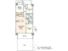 【東京都/台東区上野】クレストフォルム上野グランステージ 間取り図