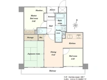 【埼玉県/さいたま市北区大成町】ライオンズマンション大宮大成 間取り図