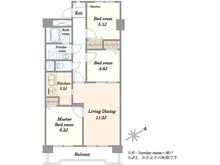 【東京都/江戸川区松島】グリーンコーポ江戸川親水公園 間取り図