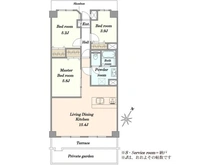 【千葉県/千葉市中央区祐光】大林フローラ千葉 間取り図