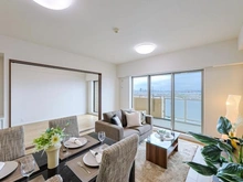 【埼玉県/さいたま市南区文蔵】ヒルズ南浦和パークグランステージ リビング・ダイニング：TES温水式床暖房付き