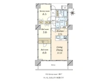 【埼玉県/さいたま市大宮区桜木町】大宮スカイ＆スクエア　ザ・タワー 間取り図