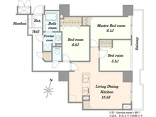 【埼玉県/さいたま市中央区上落合】アルーサ北与野ポルテ29 間取り図