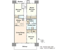 【埼玉県/さいたま市北区大成町】イニシア大宮日進 間取り図