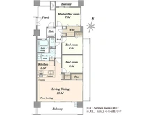 【埼玉県/さいたま市中央区円阿弥】キララガーデン　ガーデンコート 間取り図