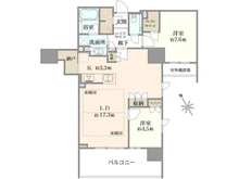 【東京都/立川市曙町】プラウド立川マークス 間取り図