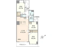 【東京都/立川市曙町】セレナハイム立川スクエアコート 間取り図
