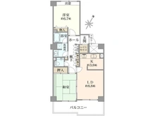 【東京都/八王子市みなみ野】ヴェルディールみなみ野東 3号棟 間取り図