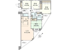 【東京都/八王子市南大沢】ドミナス多摩南大沢 間取り図