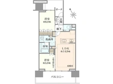 【東京都/立川市錦町】プラウド立川錦町 間取り図