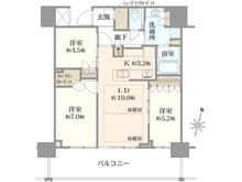 【東京都/立川市曙町】プラウドタワー立川 間取り図