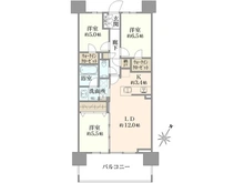 【東京都/八王子市明神町】プラウド八王子明神町 間取り図