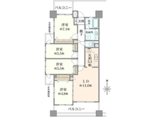 【東京都/立川市曙町】ルミナス立川プライムタワー 間取り図