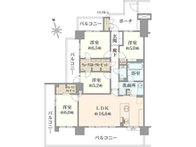【東京都/東村山市栄町】シャリエ久米川アクアマークス 間取り図
