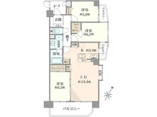 【東京都/府中市武蔵台】レクセルガーデン西国分寺 間取り図