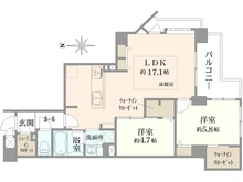 【東京都/国立市北】ガーデンズ国立 西館 間取り図