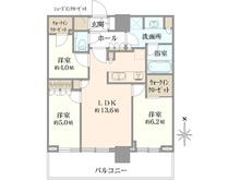 【東京都/中野区中野】パークシティ中野ザ・タワー エアーズ 間取り図