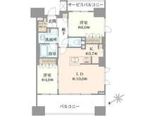 【東京都/港区海岸】ルフォンリブレ浜松町 キャナルマークス 間取り図