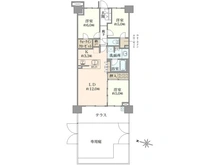 【東京都/東大和市桜が丘】オハナ玉川上水ガーデニア 間取り図