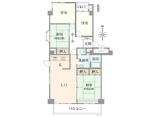 【東京都/八王子市南大沢】グリーンコープ南大沢 5号棟 間取り図