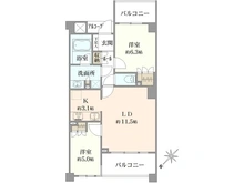 【東京都/府中市西府町】レクセル府中西府 間取り図