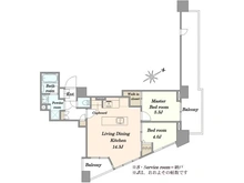【東京都/豊島区巣鴨】クレヴィア巣鴨 間取り図