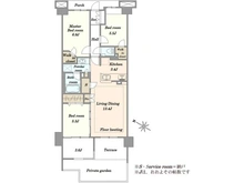 【埼玉県/さいたま市浦和区前地】プラウドシティ浦和 グランドコート 間取り図
