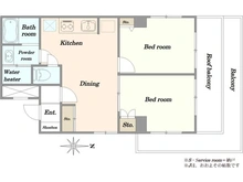 【東京都/北区昭和町】ライオンズマンション荒川遊園 間取り図